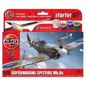 Kolekcjonerskie modele pojazdów - AIRFIX Model do sklejania Small Beginners Set Spitfire MkVc GXP-791845 - miniaturka - grafika 1