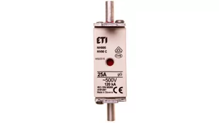 Eti-Polam Wkładka bezpiecznikowa KOMBI NH00C 25A gG/gL 500V WT-00C 004181207 004181207 - Bezpieczniki elektryczne - miniaturka - grafika 1