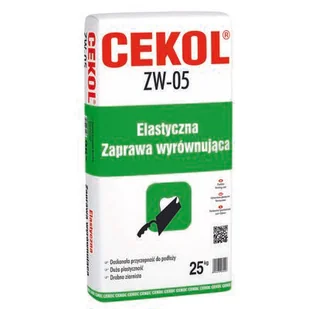 Elastyczna zaprawa wyrównująca ZW-05 25 kg CEKOL - Zaprawy budowlane - miniaturka - grafika 1