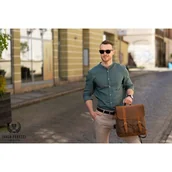 Plecaki - Plecak męski brązowy vintage PAOLO PERUZZI T-29-BR - miniaturka - grafika 1