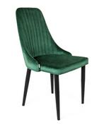 Krzesła - Krzesło Glow Welur Zielone - miniaturka - grafika 1