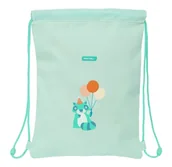 Plecaki - Safta PREESCOLAR FIESTA - Plecak z płaskim workiem, plecak dla dzieci w różnym wieku, wygodny i wszechstronny, jakość i wytrzymałość, 26 x 34 cm, Zielony, M, Casual - miniaturka - grafika 1