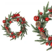 Gogle narciarskie - Wieniec Świąteczny Stroik Na Drzwi Ozdobny - miniaturka - grafika 1