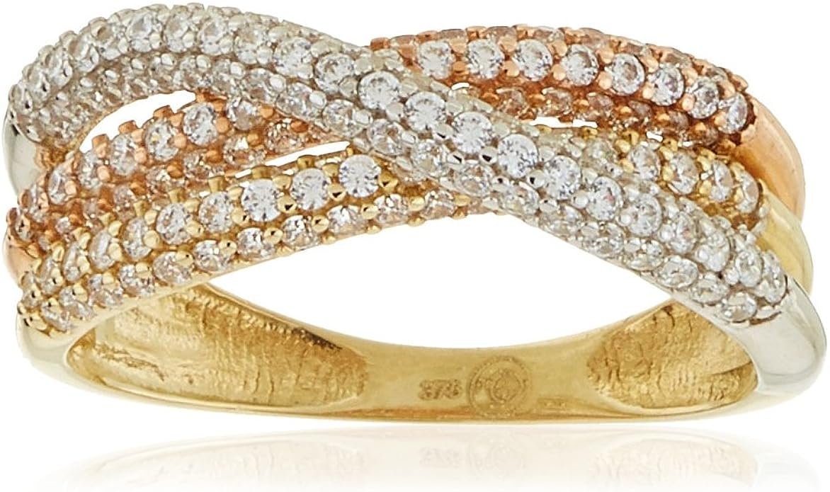 OR ECLAT Pierścionek CYRKONIA ZŁOTO 375 9K r.12 BR92045T