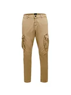 Spodenki męskie - LTB Jeans Męskie spodnie cargo Solaca, beżowe 701, 34 W, Beżowy 701, 34W - miniaturka - grafika 1