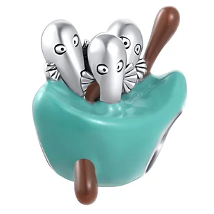 Charms Zawieszka Charms Hatifnatowie Muminki Charmsy Trusky - Bransoletki - miniaturka - grafika 1
