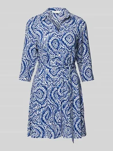 Sukienka koszulowa z wiskozy z wiązanym paskiem - Sukienki - miniaturka - grafika 1