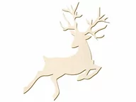Ozdoby bożonarodzeniowe - Zawieszka drewniana Renifer - 24,5 cm - 1 szt. - miniaturka - grafika 1