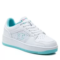 Buty dla dziewczynek - Sneakersy Champion Rebound Platform Abstract G Ps S32873-CHA-WW011 Wht/Lt.Blue - miniaturka - grafika 1