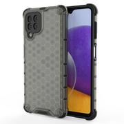 Etui i futerały do telefonów - Hurtel Honeycomb etui pancerny pokrowiec z żelową ramką Samsung Galaxy A22 4G czarny - miniaturka - grafika 1