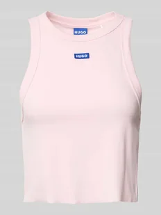 Top krótki z wyhaftowanym logo model ‘Baby Tank’ - Koszulki i topy damskie - miniaturka - grafika 1