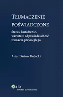 Prawo - Kubacki Artur Dariusz Tłumaczenie poświadczone - dostępny od ręki, natychmiastowa wysyłka - miniaturka - grafika 1