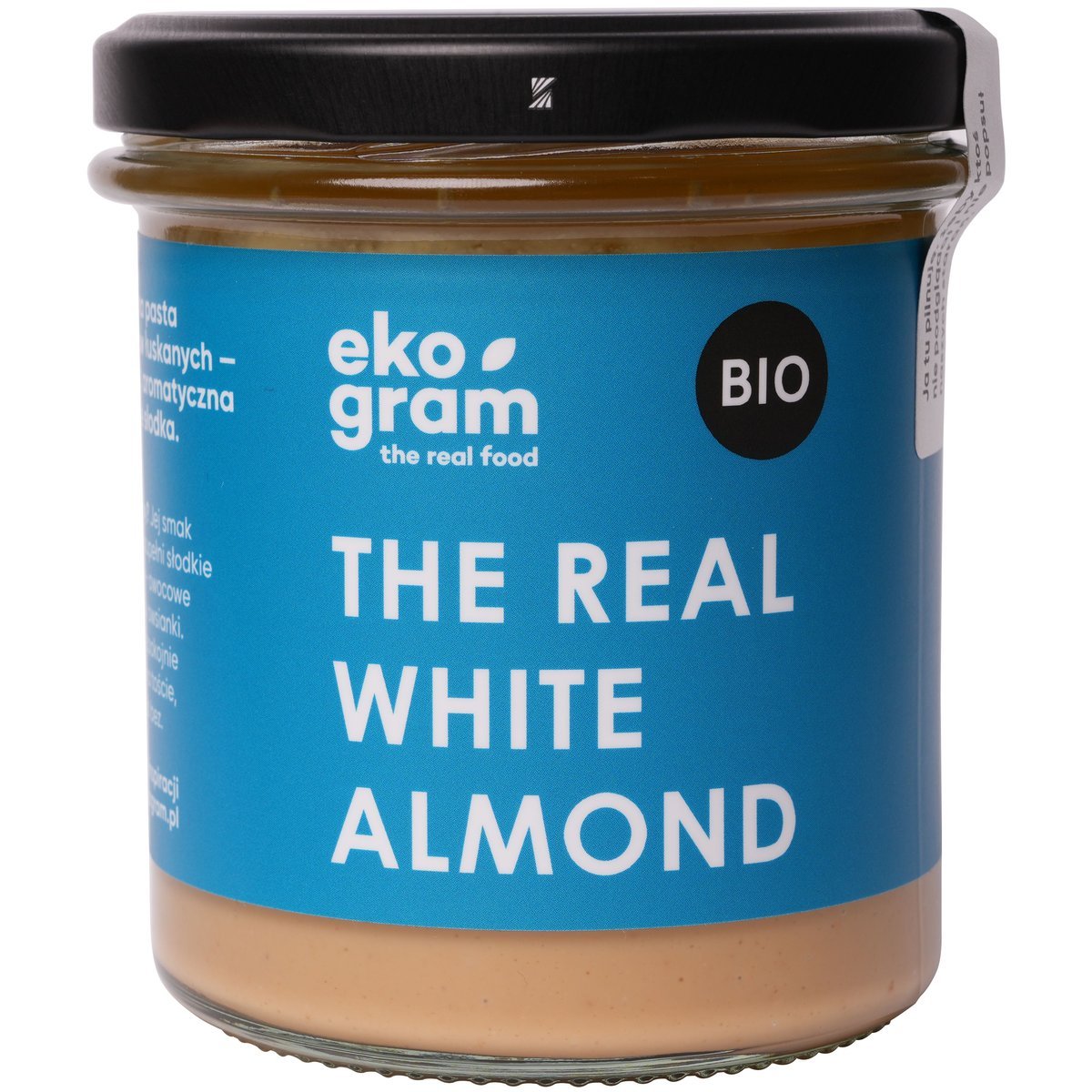 MASŁO MIGDAŁOWE BIO PASTA MIGDAŁOWA Z MIGDAŁÓW ŁUSKANYCH JASNA 300g Ekogram