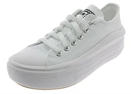 Koszulki i topy damskie - Canvas Colour Chuck Taylor All Star Move Low Top damskie czarne buty sportowe 570256C, biały, 39.5 EU - miniaturka - grafika 1