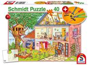 Puzzle - Schmidt Puzzle 40 Remont domu + narzędzia G3 - - miniaturka - grafika 1