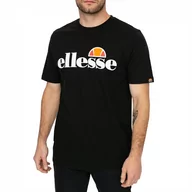 Koszulki męskie - Ellesse T-Shirt Męski Czarny Sl Prado Shc07405011 L - miniaturka - grafika 1