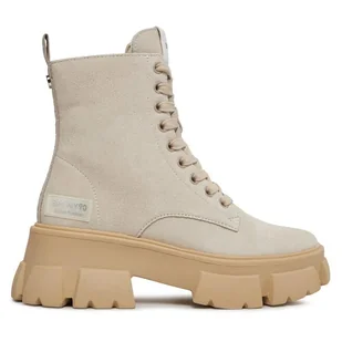 Trapery Steve Madden Tanker Bootie SM11001261 SM11001261-846 Beżowy - Botki damskie - miniaturka - grafika 1