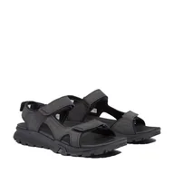 Sandały męskie - Męskie Sandały TIMBERLAND LINCOLN PEAK STRAP SANDAL TB0A5T5G0151 – Czarny - miniaturka - grafika 1