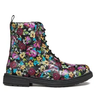 Buty dla dziewczynek - Kozaki Geox Jr Eclair J049QD 00004 C9240 M Czarny - miniaturka - grafika 1