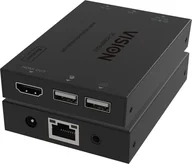 Kable - Vision HDMI-over-IP Transmitter Nadajnik AV Czarny - miniaturka - grafika 1