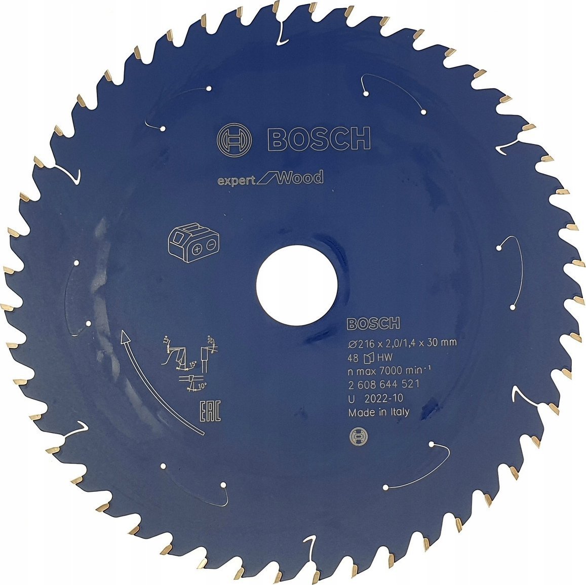 Bosch circular saw blade EfW 216x30x1.7 / 1.2x48T - 2608644521
