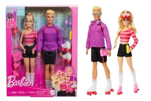 BRB BARBIE I KEN NA WROTKACH ZESTAW HXK90 WB4 - Lalki dla dziewczynek - miniaturka - grafika 1