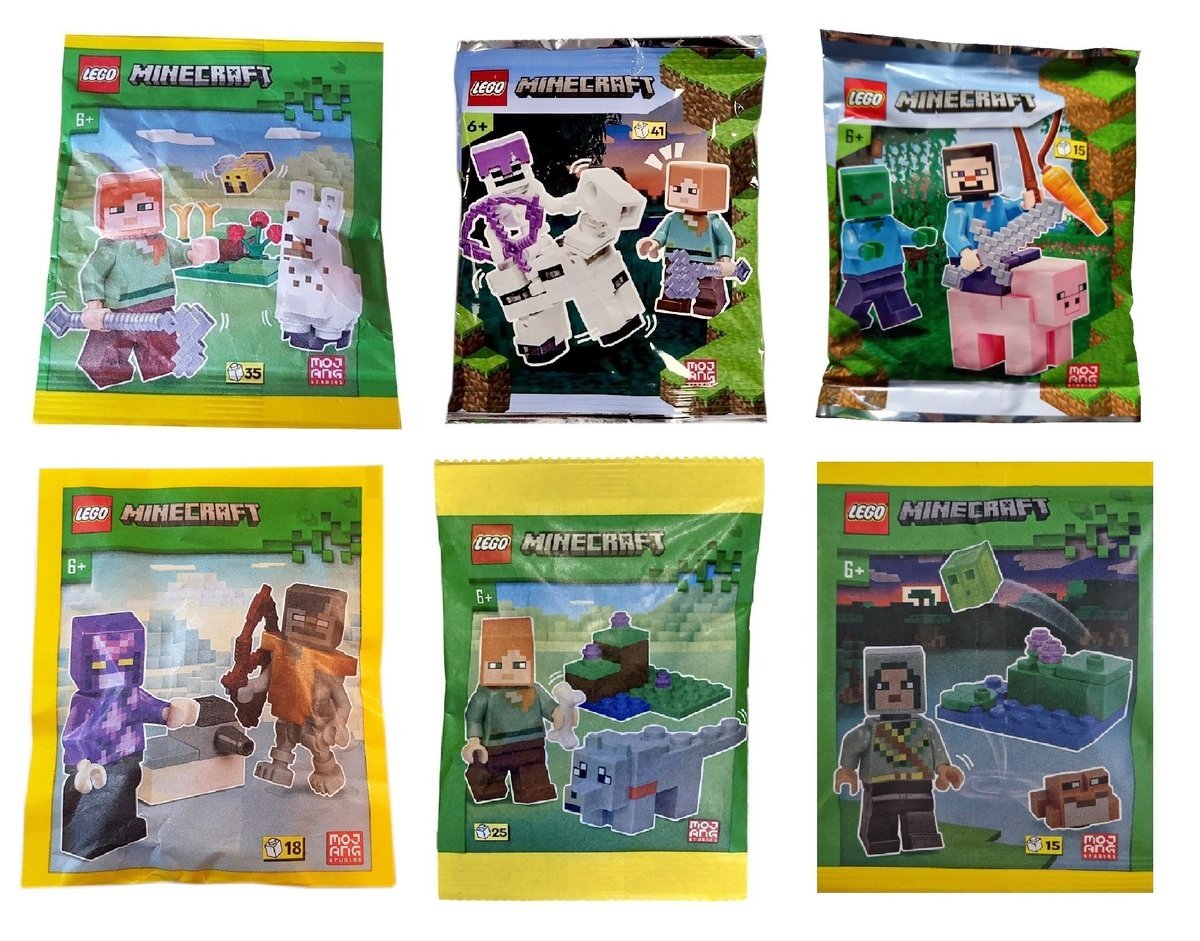 Klocki LEGO Minecraft - Zestaw 6 Polybag - MC40