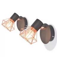 Lampy ścienne - vidaXL 2 Lampy ścienne z diodami LED w formie żarówek, 8 W - miniaturka - grafika 1