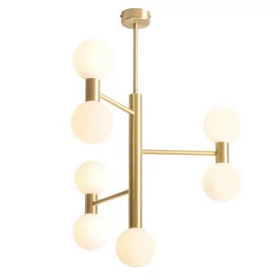 Wielopunktowa lampa sufitowa Flare 1134PL_T40 Aldex molekuły mosiądz - Lampy sufitowe - miniaturka - grafika 1