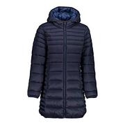Kurtki i płaszcze dla dziewczynek - CMP Płaszcz z syntetyczną wyściółką, kurtka dziewczęca, czarny niebieski, 110, czarny niebieski - miniaturka - grafika 1