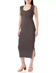 Morgan Damska sukienka bez rękawów RMUNI Khaki Medium TM, Organiczny, M - Sukienki - miniaturka - grafika 1