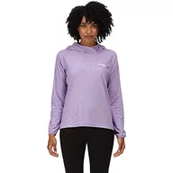 Bluzy damskie - Regatta Damska bluza z kapturem WMNS Montes, jasny ametyst/biały, 10 - miniaturka - grafika 1