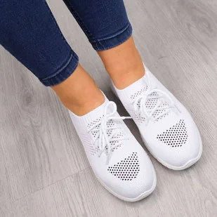 Buty sportowe slip on News W EVE211 (kolor Biały, rozmiar 40) - Slip on damskie - miniaturka - grafika 3