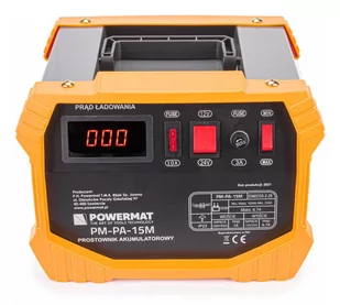 Prostownik Akumulatorowy Ładowarka Powermat Pm-Pa-15M - Prostowniki samochodowe - miniaturka - grafika 1