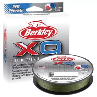 Plecionki Berkley X9 Braid Low Vis Green 200-300M 0,10 Mm - Żyłki wędkarskie - miniaturka - grafika 1