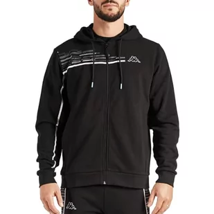 Kappa Męska bluza Gadios Graphik Sweatshirt, czarna, XXL - Bluzy męskie - miniaturka - grafika 1