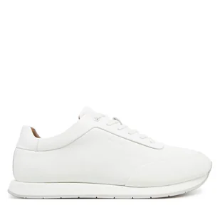 Sneakersy Calvin Klein Low Prof Runn Laceup Rubb Lth HM0HM01707 Biały - Sneakersy męskie - miniaturka - grafika 1
