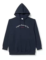 Bluzy męskie - JACK&JONES PLUS Męska bluza z kapturem PLS JORBRINK City Sweat Hood PLS, granatowa, 5XL - miniaturka - grafika 1