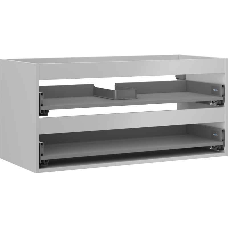 Mexen Box-A korpus szafki podumywalkowej 100 cm, 2 szuflady, szary mat - 91AX0-1000-470-2-62