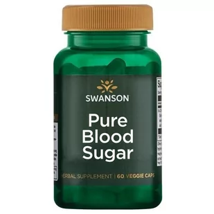SWANSON Pure Blood Sugar (Regulacja Glukozy we Krwi) 60 Kapsułek wegetariańskich - Suplementy naturalne - miniaturka - grafika 1