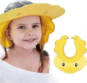 Kosmetyki kąpielowe dla dzieci - Baby Shower Cap Wodoodporny szampon Hat dla dzieci Maluch Dziewczęta Chłopcy Chronią uszy Oczy, regulowana silikonowa tarcza do mycia włosów -GSL Ż... - miniaturka - grafika 1