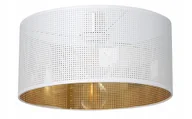 Oprawy, klosze i abażury - Abażur Walec Do Lampy Wiszącej Ażurowy Dziurki 30 - miniaturka - grafika 1
