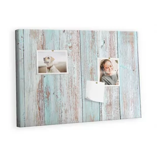 Kolorowy Organizer - Tablica Korkowa z Pinezkami - Pastelowe drewno 60x40 cm - Tablice i flipcharty - miniaturka - grafika 1