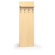 Meble do przedpokoju - Garderoba z wieszakami PRIMO WOOD, 4 haczyki, półka, brzoza - miniaturka - grafika 1
