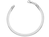 Bransoletki - Bransoletka Elegancki Łańcuszek Żmijka Szeroki Snake - miniaturka - grafika 1