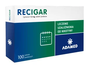 Recigar 1,5 mg x 100 tabl.powl - Rzucanie palenia - miniaturka - grafika 1