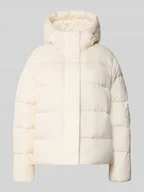 Kurtki damskie - Kurtka puchowa o kroju slim fit z aplikacją z logo - miniaturka - grafika 1