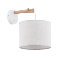 Lampy ścienne - Albero Linen kinkiet 1-punktowy 6555 - miniaturka - grafika 1