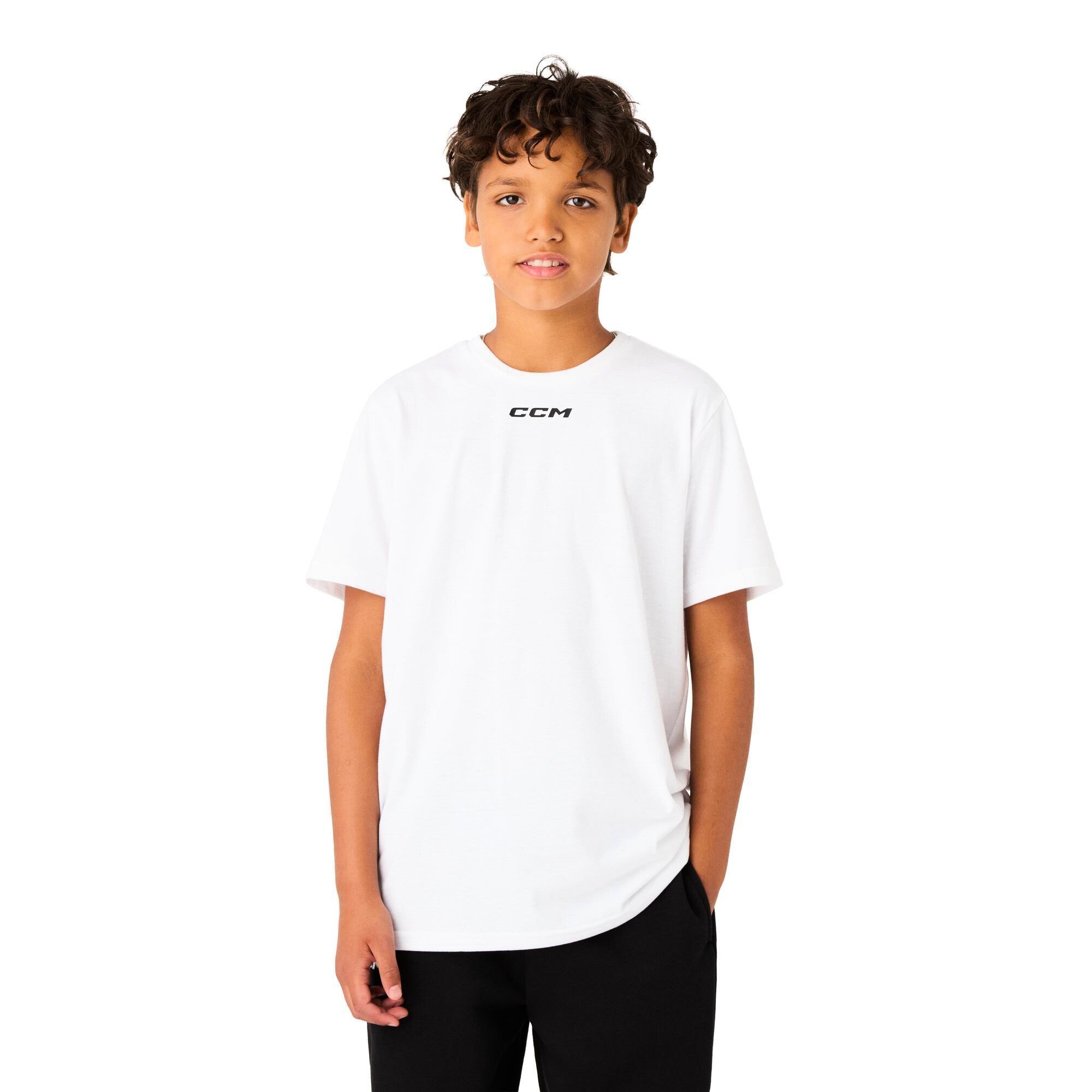 Koszulka dziecięca CCM Team SS Tee White XL