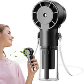 Wentylatory - Przenośny wentylator Akumulatorowy wentylator z funkcją mgiełki z baterią 1200 mAh Chłodnica powietrza idealna do aktywności na świeżym powietrzu - miniaturka - grafika 1